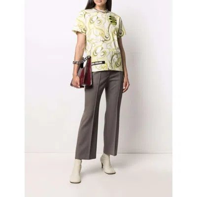 Raf Simons Hippie-inspired Allover Pattern Crew Neck T-shirt In Multi