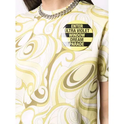 Raf Simons Hippie-inspired Allover Pattern Crew Neck T-shirt In Multi