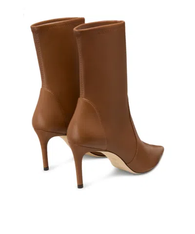 Stuart Weitzman Stuart Power Ankle Boots In Brown