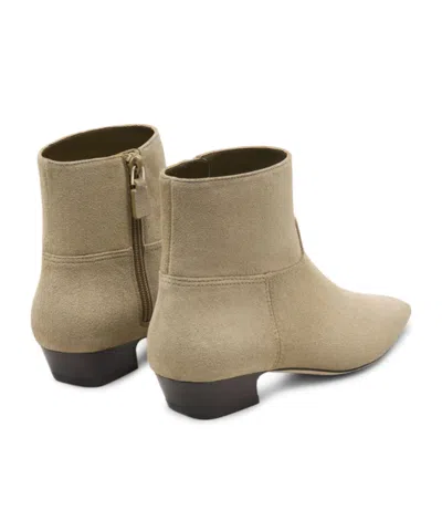 Stuart Weitzman Stassi Zip Booties In Brown