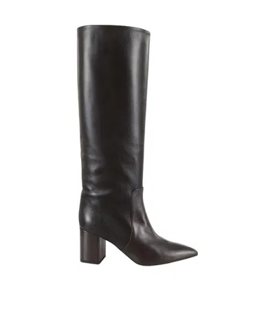 Paris Texas Ladies Black Anja 70mm Leather Boots In Black