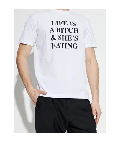 Dsquared2 Slogan Print T-shirt In White