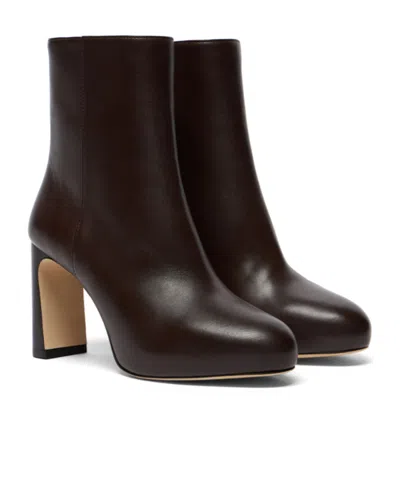 Stuart Weitzman 100mmbabette Platform Zip Boots In Brown