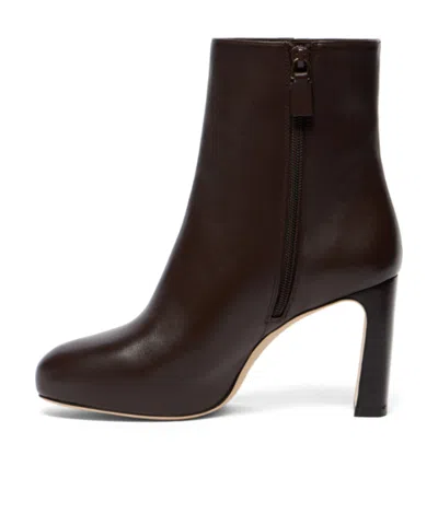 Stuart Weitzman 100mmbabette Platform Zip Boots In Brown