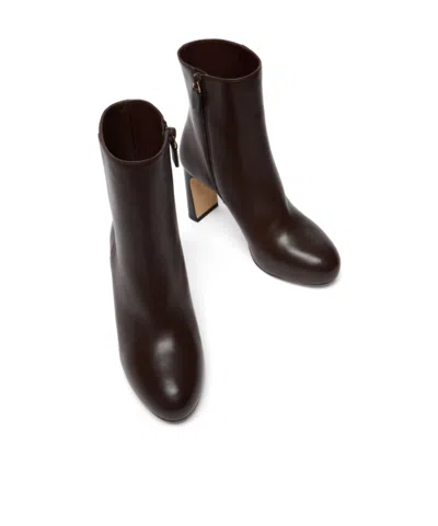Stuart Weitzman 100mmbabette Platform Zip Boots In Brown