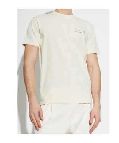 Dsquared2 Ivory T-shirt With Logo Print Men In White