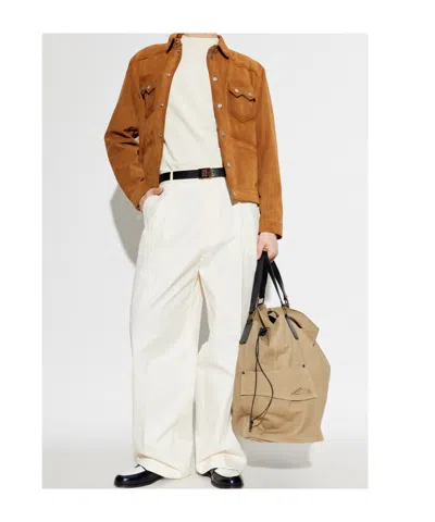 Dsquared2 Ivory T-shirt With Logo Print Men In White