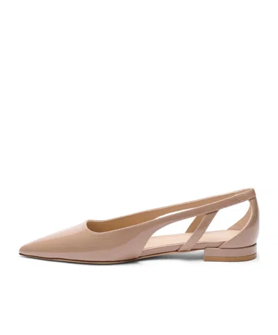 Stuart Weitzman Stuart Power Cutout Flat In Brown