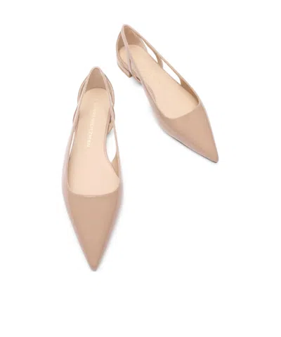 Stuart Weitzman Stuart Power Cutout Flat In Brown