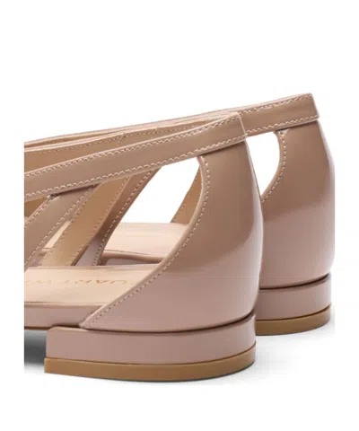 Stuart Weitzman Stuart Power Cutout Flat In Brown