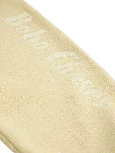Bobo Choses Logo-detail Elasticated Track Pants In Green