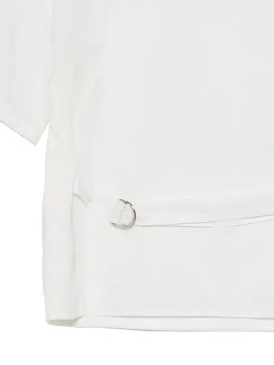 Patrizia Pepe Strap T-shirt In White