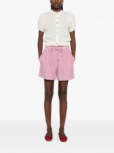 P.a.r.o.s.h Striped-pattern Shorts In Pink