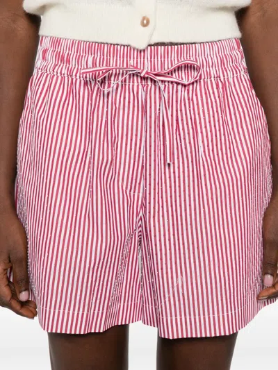 P.a.r.o.s.h Striped-pattern Shorts In Pink