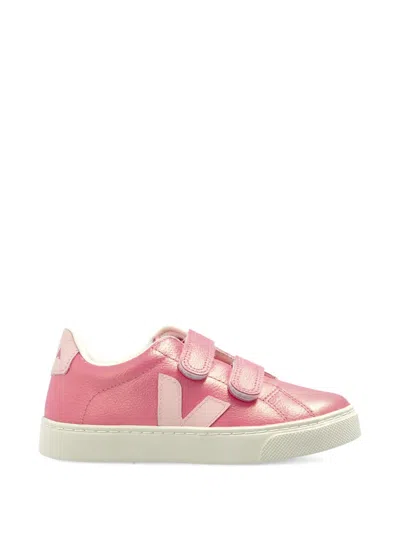 Veja Touch-strap Sneakers In Pink