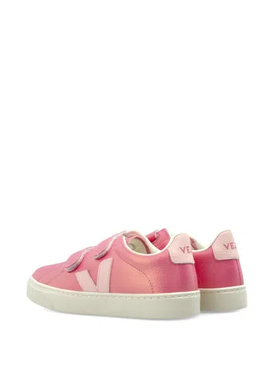 Veja Touch-strap Sneakers In Pink