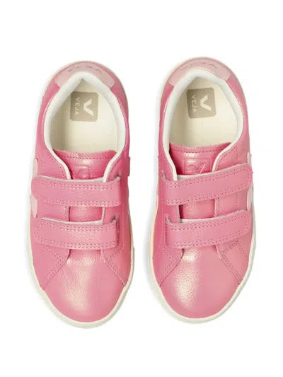 Veja Touch-strap Sneakers In Pink