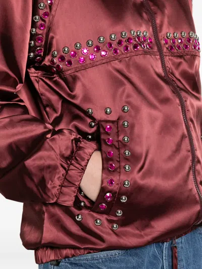 P.a.r.o.s.h Embellished Collared Jacket In Red