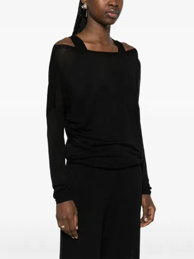 P.a.r.o.s.h Parosh Knit Babylon Woman Black In Black
