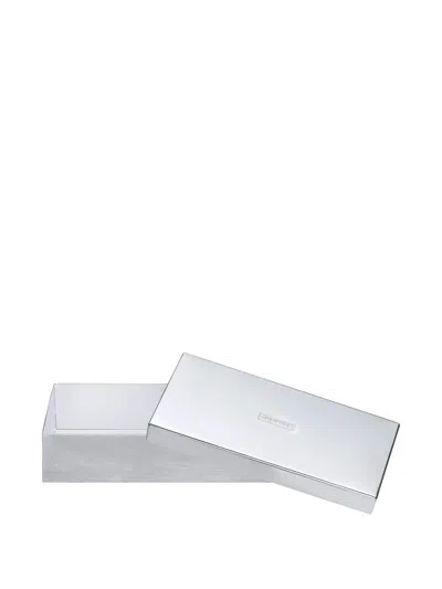 Supreme X Syuro Logo-debossed Tin Box In Silver