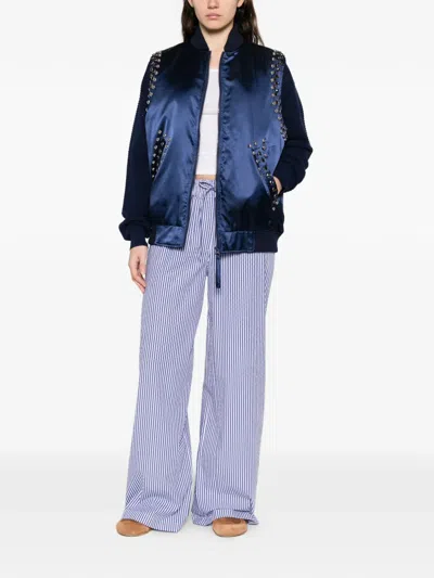 P.a.r.o.s.h Stud-embellished Gilet In Blue