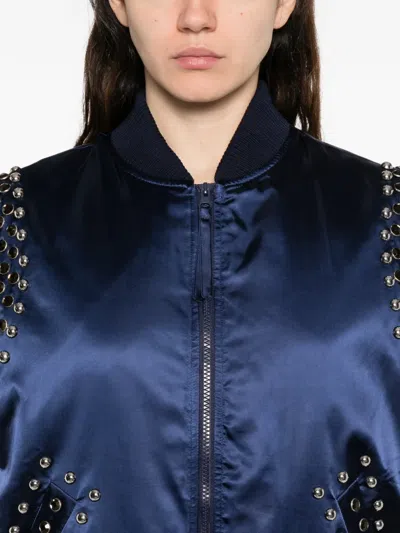 P.a.r.o.s.h Stud-embellished Gilet In Blue