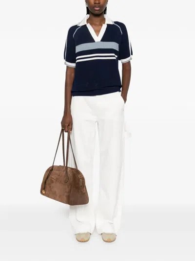 P.a.r.o.s.h Cuoricini Five-pocket Jeans In White
