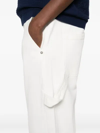 P.a.r.o.s.h Cuoricini Five-pocket Jeans In White
