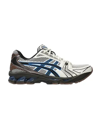 Asics Cream And Blue Gel-kayano 14 Sneakers In Blue
