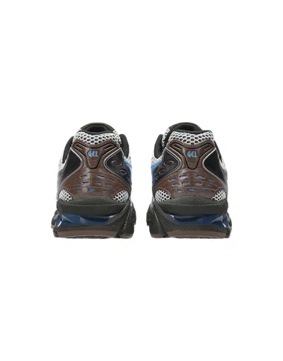 Asics Cream And Blue Gel-kayano 14 Sneakers In Blue