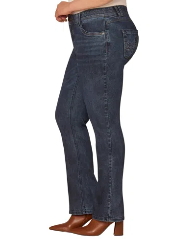 Democracy Plus Size Itty Bitty Boot Cut Jeans In Blue