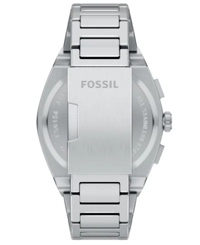 Fossil Everett Chronograph 44mm Watch In Metallic