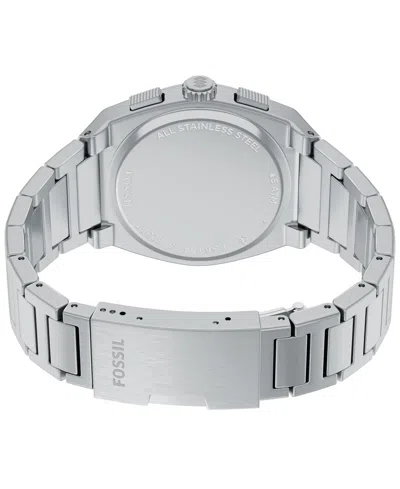 Fossil Everett Chronograph 44mm Watch In Metallic