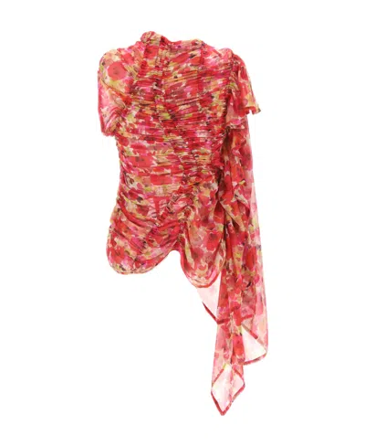 Dries Van Noten Pattern Blouse In Red