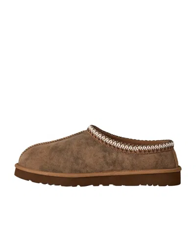 Ugg Chestnut Brown Suede Leather Tasman Ii Slippers In Green