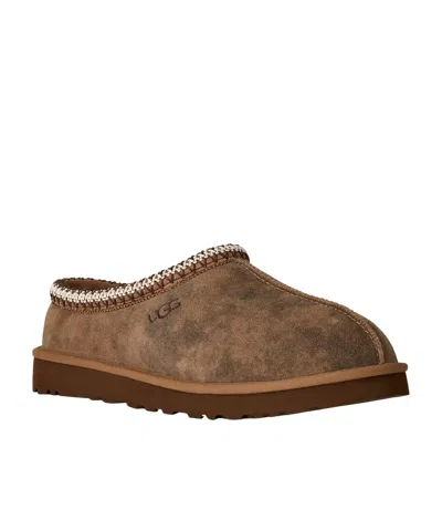 Ugg Chestnut Brown Suede Leather Tasman Ii Slippers In Green