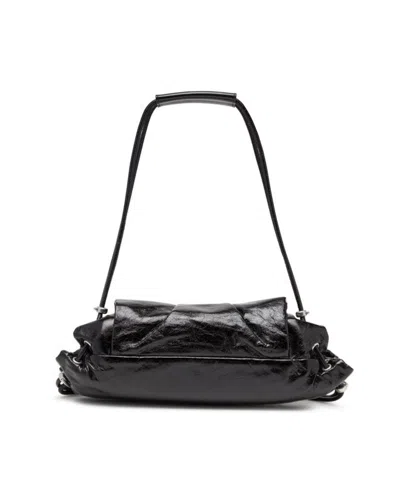 Diesel Cinch-d With Adjustable Strap And Drawstring Sides In Black