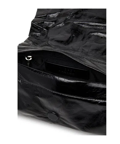Diesel Cinch-d With Adjustable Strap And Drawstring Sides In Black