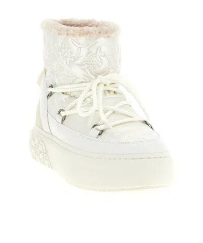 Pinko Quilted Platform Boots In Multi