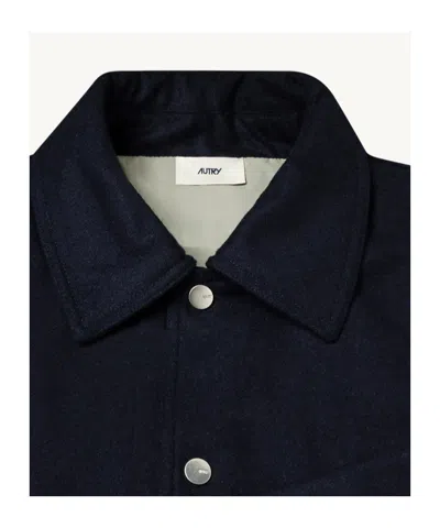 Autry Button-fastening Jacket In Black