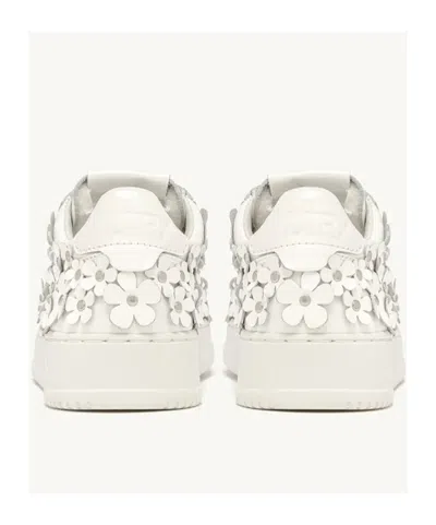 Autry Sneaker Medalist Blooming In White Leather In White
