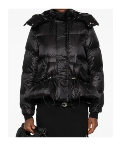 Sacai Nylon Puffer Down Jacket In Black