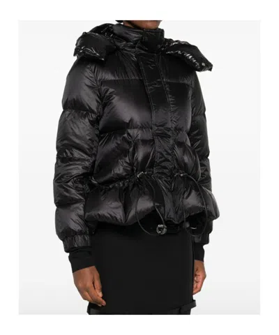 Sacai Nylon Puffer Down Jacket In Black