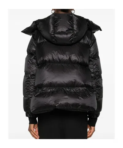 Sacai Nylon Puffer Down Jacket In Black