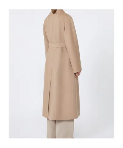 Max Mara Oversized Wool Coat In Nude