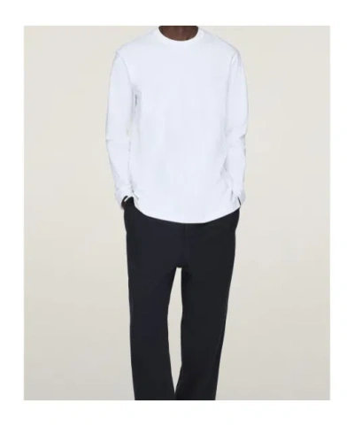 Y-3 Pattern-printed Long-sleeved T-shirt In White