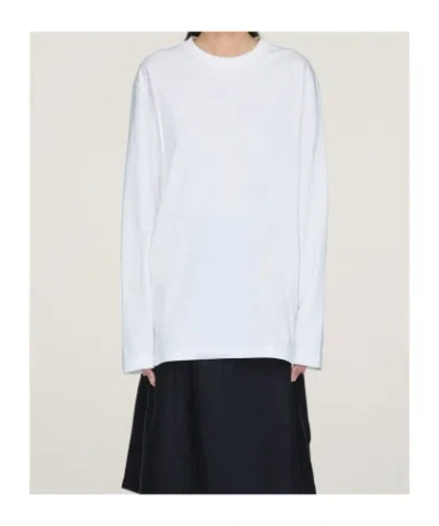 Y-3 Pattern-printed Long-sleeved T-shirt In White