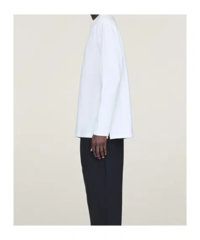 Y-3 Pattern-printed Long-sleeved T-shirt In White