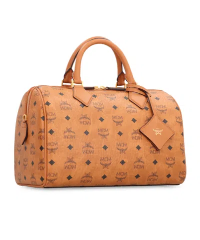 Mcm Brown Ella Boston Medium Duffle Bag