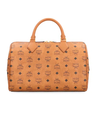 Mcm Brown Ella Boston Medium Duffle Bag